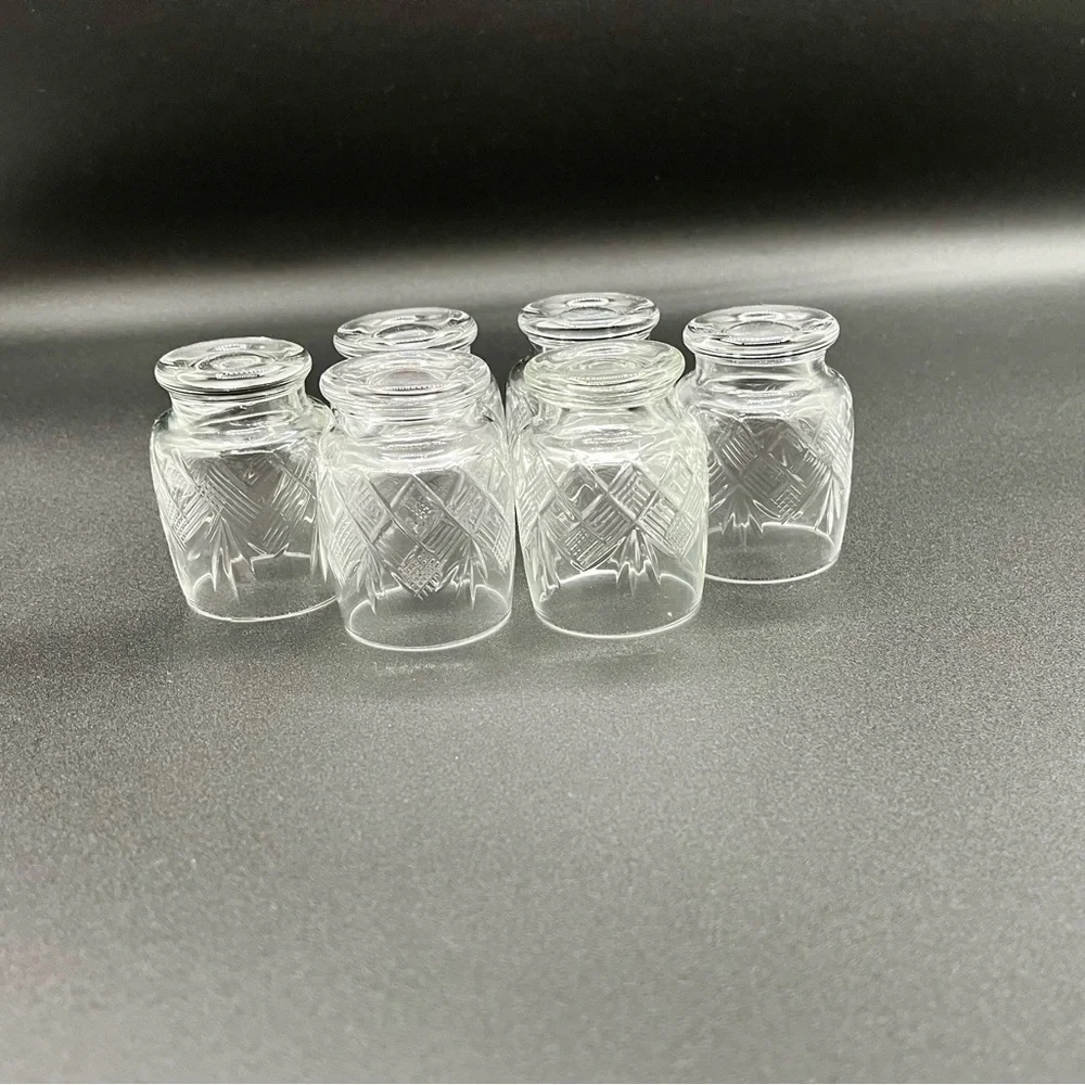 1960s Cut Crystal Short Glasses From Ukraine Set Of 6